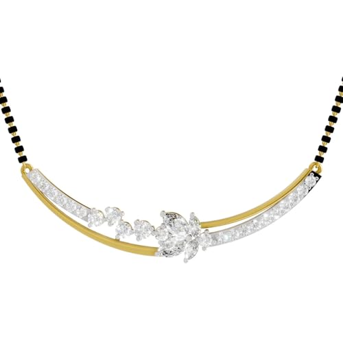 Sparkles Arias by Lara Lab Grown Diamond Mangalsutra Pendant, IGI Certified
