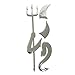 Delleu Kit de Badge Autocollant Sticker Voiture 3D Diable Chrome/démon Voiture