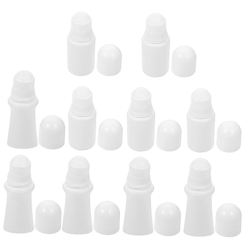 UKCOCO 10 piezas Unidades Frascos Roll Rellenable PE para Aceites Esenciales y Perfumes Diseño Ergonómico para Aromaterapia y Cuidado Personal Prácticos y Fáciles de Usar