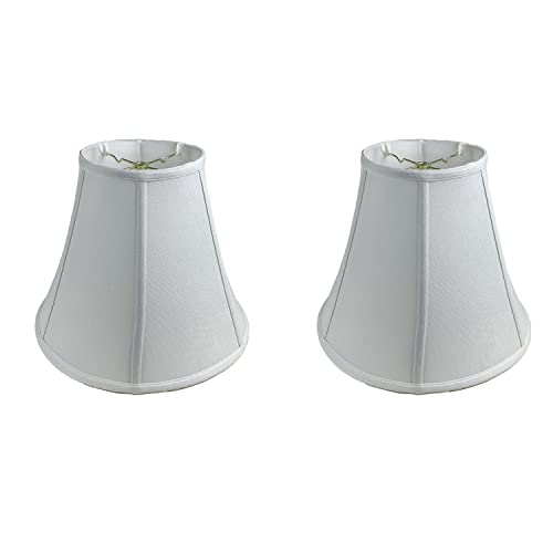 Image of Royal Designs, Inc. BSO-704-14LNWH-2 True Bell Basic Lamp Shade, 7 x 14 x 11.5, Linen White, 2-Pack