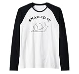 Photo Gallery snailed it snail funny maglia con maniche raglan Photo Gallery snailed it snail funny maglia con maniche raglan