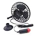 Demarkt 4 "Ventilateur de voiture Ventilateur avec Ventouse Rotation à 360 ° 12 V