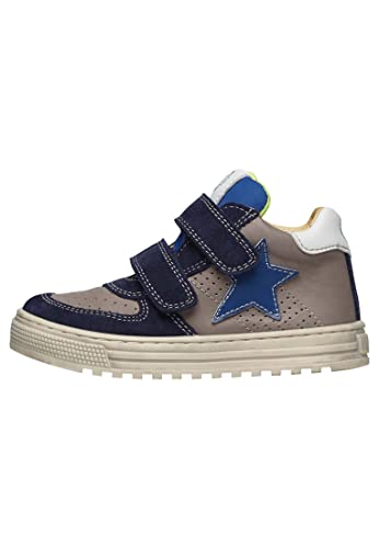 Baskets montantes Naturino HESS suède bleu chaussure enfant anti glisse