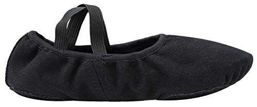 Linodes Dance Shoes for Girls Stretch Canvas Split Sole for Women