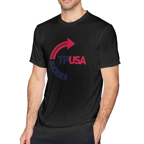 Tpusa Turning Point USA T-Shirt Men's Short Sleeve Crew Neck Cotton Shirt2