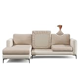 Nolan Interior Miracle Sofa Cover - Small, Latte - Plush Seat Cushion Cover with Ultra-Soft, Stretchy, Thick Fabric - Pet Proof, Stain Safe, Easy Fit, Easy Wash