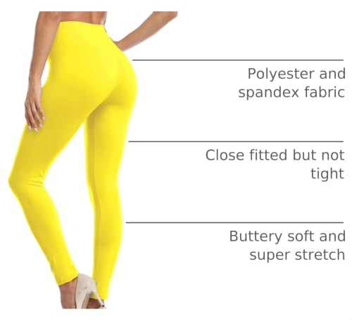 Image of Kotii Women's Soft Full Length Leggings High Waist Ankle Length Leggings Pants Tights