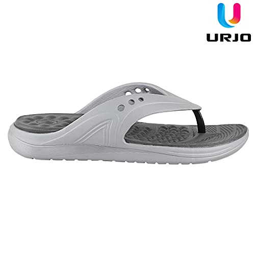 Image of URJO FOAM Men's Slippers /FlipFlops Lightweight Super Flexible Arch Support Durable Anti Skid & Stylish Dailywear Slippers /FlipFlops for Men