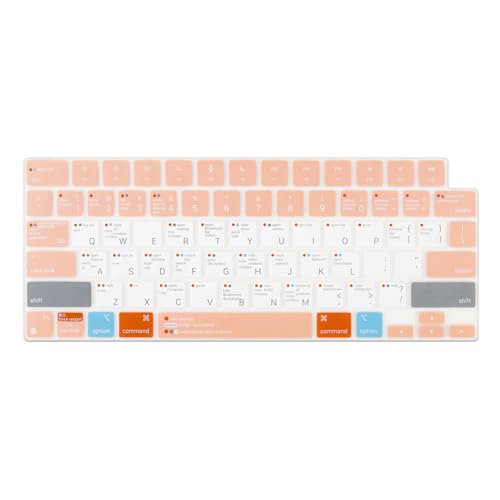 Housse de clavier rose pour MacBook Air 15 M2 A2941 et Pro 14/16 protection silicone