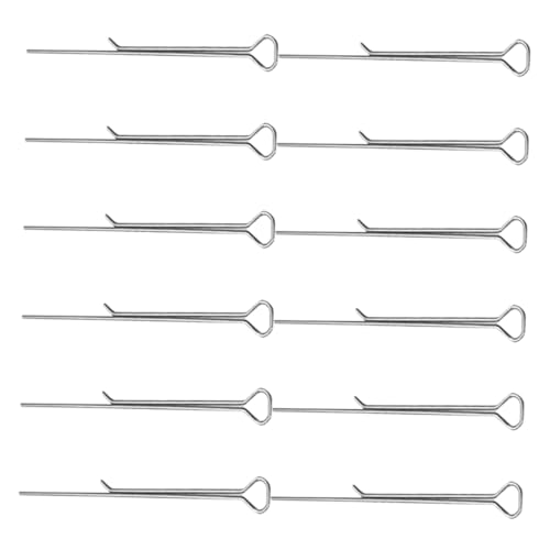 HIAKDOFT 12pezzi Supporti Per Stoppini Carbonio Per Creazione Di Candele Clip Fissaggio Per Progetti Fai Te Strumento Di Centramento Per Candele Colore Argento
