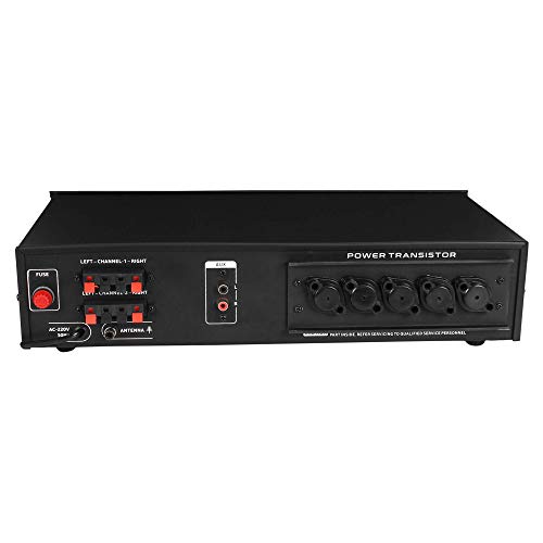 AudioMatic AHT-1010BT 4 Channel Stereo Amplifier with Bluetooth, USB Player, FM (15000W PMPO) Home DJ