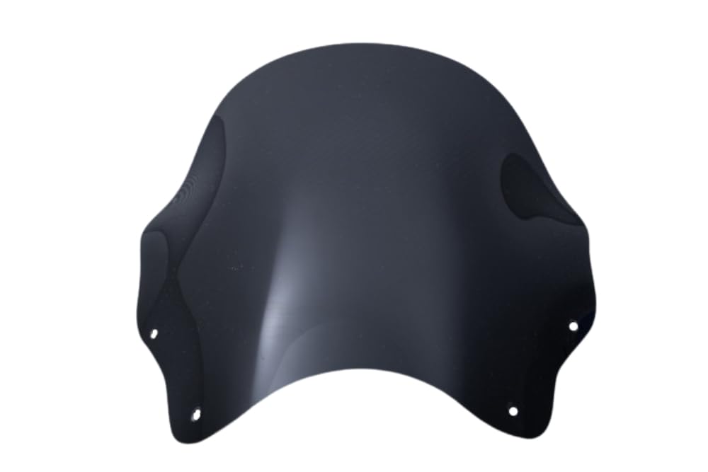 avdb-moto Szyba/Deflektor wiatru kompatybilny z YAMAHA VMAX 1200 V-MAX 1986-1994, VMAX 1200 V-MAX 1994-2007 Z poliwęglanu (Czarny Podwójna krzywizna)