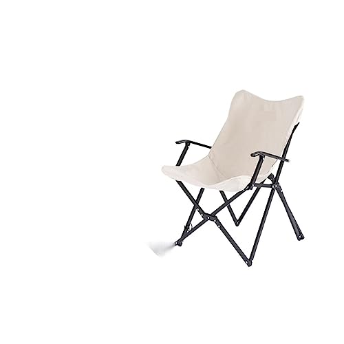 Silla de camping portátil ligera y plegable para pesca al aire libre y escalada, sillón plegable de luna para relajación (Nero)
