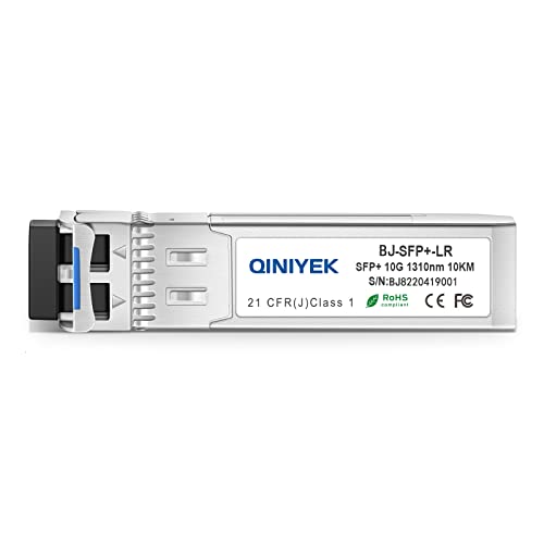 Image of 10GBase-LR SFP+ Transceiver, 10G Singlemode SFP+ LC Module for Juniper EX-SFP-10GE-LR /QFX-SFP-10GE-LR, Mikrotik, Netgear(SMF,1310nm,10km,DDM)