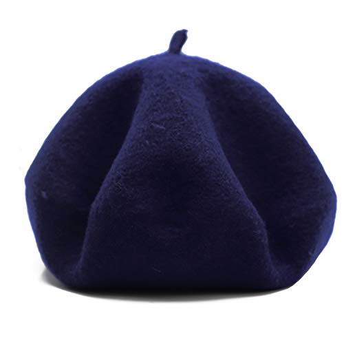 Wheebo Berets for Kids Wool French Beret Hats Artist Painter Hats for Little Girls Boys Solid Color Style4