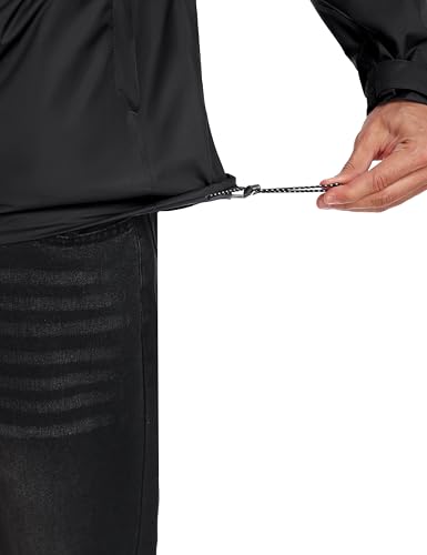 Little Donkey Andy Men's Waterproof Rain Jacket Outdoor Lightweight Rain Shell Coat for Hiking,Golf,Travel 6