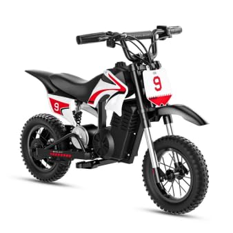 Image of K1 Kids Electric Dirt Bike 36V Motorcycle,16MPH Fast Speed 14 Mile Long-Range,700W Peak 3-Speed Modes Electric Bike for Kids Ages 3-10 (Berry Red)