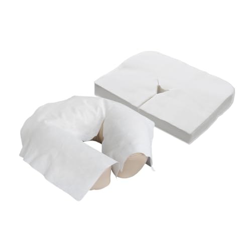 EARTHLITE Massageliegen Nasenschlitztücher Premium Ultra Soft Atmungsaktive Nicht-klebende Hygieneauflagen für Kopfstützen von Massagestühlen & Massagetischen (100 Stück) mit höchster Bewertung