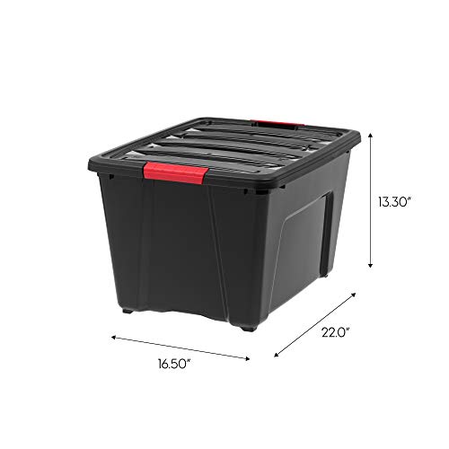 image for IRIS USA, Inc. IRIS USA 53 Qt. Plastic Storage Bin Container with Dura