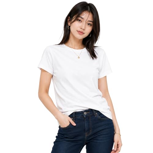 Image of London Hills tops for woman | tshirt for woman | t shirt for womans| tops for women western | western tops for woman's | women t shirt | women tees | gym tshirt for women workout | t shirts Round Neck