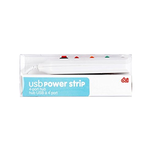 Dci 4-Port Usb Power Strip, Assorted Colors (30390) #TOP5