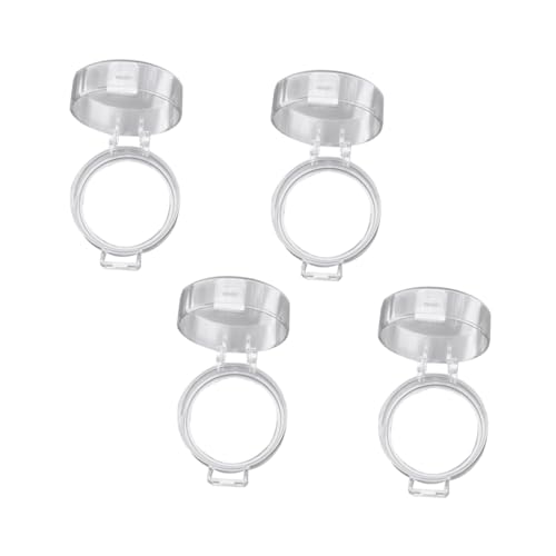 HANABASS 4Pcs Childproof Gas Stove Knob Covers Transparent Safety Case for Kitchen Gas Controls Heat Resistant Easy to Use Protect and Pets from Accidental Ignition