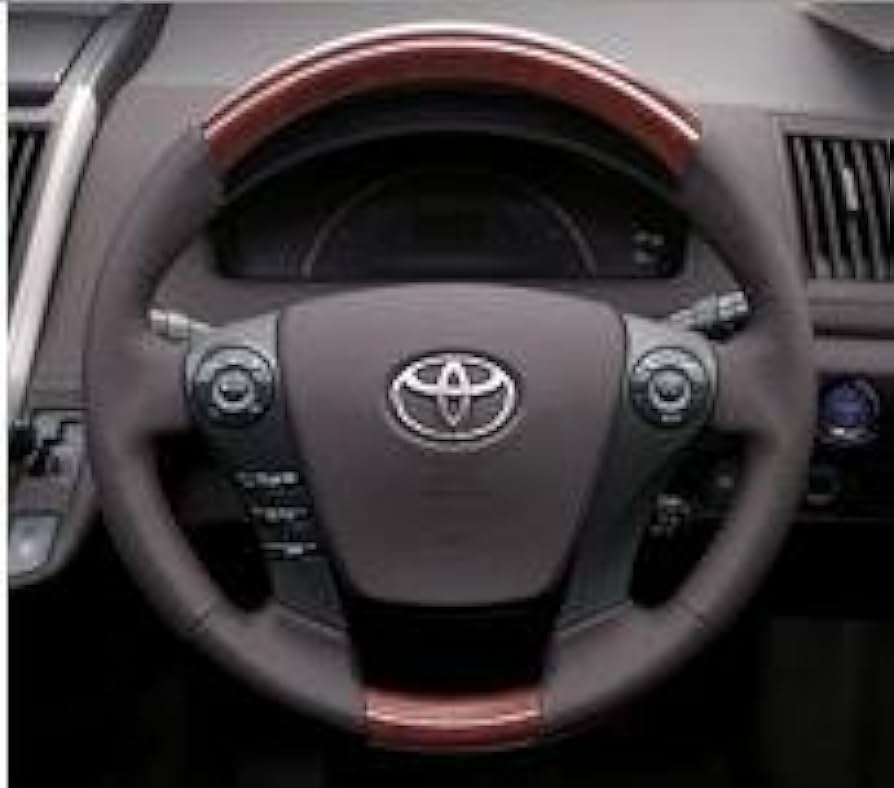 Amazon | トヨタ(TOYOTA) ウッド調ステアリング ブラック SAI