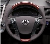 Amazon | トヨタ(TOYOTA) ウッド調ステアリング ブラック SAI サイ