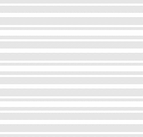 Windowpix 42 x 84 White Seamless Striped Pattern Frosted Window Film Privacy Static Cling Film UV Filtering Energy Saving