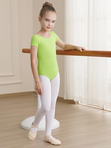 Image of WEGETIT Ballet Leotards for Girls Toddler Dance Leotard with Skirt Kids Gymnastics Outfits Ballet Dance Tutu Dress