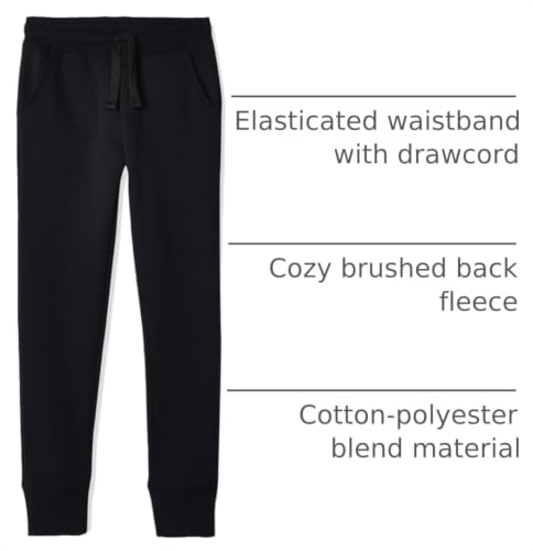Image of Amazon Essentials Girls and Toddlers' Sweatpants with Elastic Waist and Drawstring, Multipacks