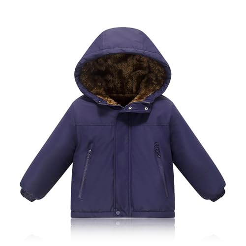 Boy's Winter Coat Parka Water Resistant Heavyweight Hooded Puffer Fleece Lined Jackets Outdoor Coats
