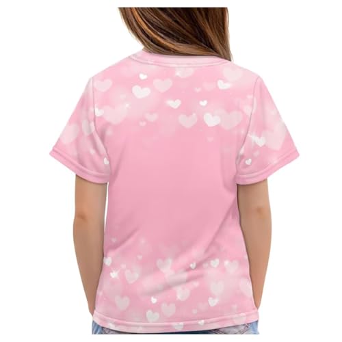 Image of Xhuibop Kids Tshirts Girls Boys 3-16 Years Summer Clothes for Teens Loose Fitting Tops