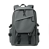 Gyios Mochila De Laptop Viajes Moda Gran Capacidad para Mujeres Y Hombres 14 Pulgadas Mochilas Estudiante Bolsa Escolar Pulgadas-Gris