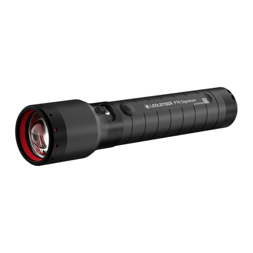 Ledlenser P7R Signature LED Taschenlampe, wiederaufladbar, 2500 Lumen, 340 m Fokus, 8 Modi, USB-C, IP68 wasserdicht, 80 Stunden Betriebsdauer, taktisch für Outdoor, Notfälle, Wandern, Camping