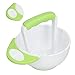 Baby Food Mash Bowl, Anti Scalding Non Slip Fruit Vegetable Puree Masher Bowl Hand Mash with Grinding Rod