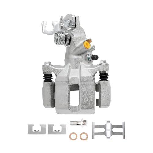 Image of Detroit Axle - Rear Right Brake Caliper for 1998-2007 Honda Accord 2004-2008 TSX Passenger Side Disc Brake Caliper w /Bracket 2005 2006 Replacement
