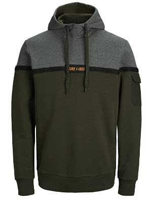 JACK & JONES Jcowork Sweat Hood Cappuccio Uomo