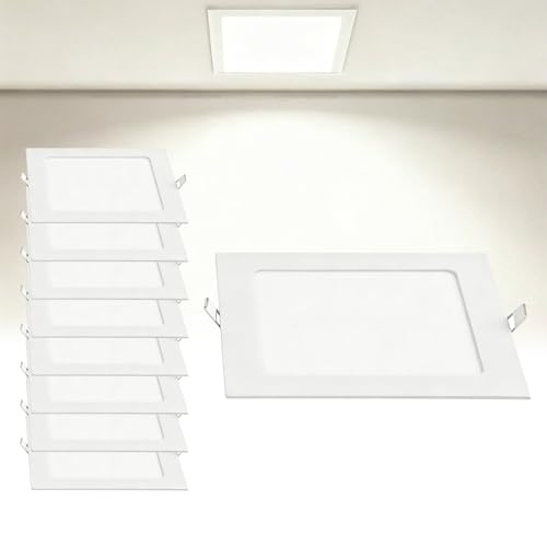Plafonnier DEL encastré 15W pour remplacer les vieux spots et éclairer le bureau