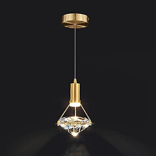 Lámpara colgante para sala de estar con diseño de diamante ajustable 8