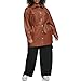 Levi's Women's Faux Leather Belted Shirt Jacket (Standard & Plus Sizes), Camel, 1X