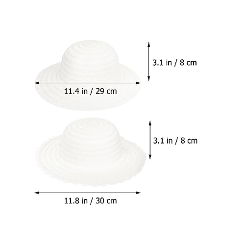 MAGICLULU 6pcs Diy Straw Hats for Boy Girl Creative Hand-painted Graffiti Hats for Dancing Parties Craft Supplies for Years Old Lightweight Decorative for Unique Designs3