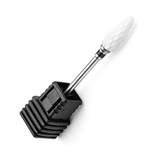 Natury Nails Morango de cerâmica para forno de unhas. Broca de cerâmica para torno de unhas. Manicure, pedicure, esmalte, unhas acrílicas e unhas de gel. Lima para torno preto grão super grosso