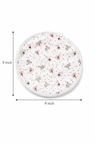 Image of Insulated Roti Cover with Zip Pack of 2 | Roti Cloth Chapati Storage Bag with Aluminium Foil | Keeps Rotis Hot Soft | Hot Case for Roti Food Warmer Pouch