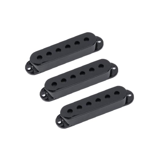 Housses micro bobine simple 52,5 mm plastique noir pour Fender Stratocaster
