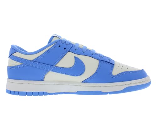 Image of Nike Dunk Low Retro Men's Shoes (DV0833-113, Coconut Milk /Gym Red /Sail /University Blue)