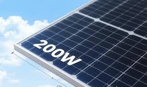 Image of 200 Watt Mono Solar Panel, Portable Power Solution for Camping, Travel, Outdoor Backup