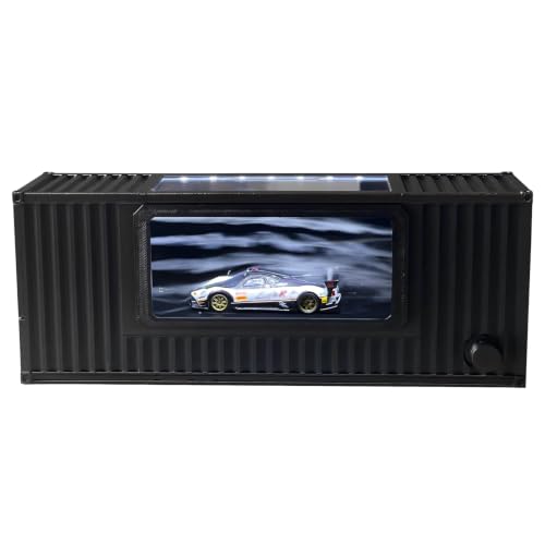 Desktop Wind Tunnel for 1:64 Scale Model Cars Black Aerodynamic Wind Simulator Display Stand Diecast Vehicle Showcase Holder for Collectors and Hobbyists