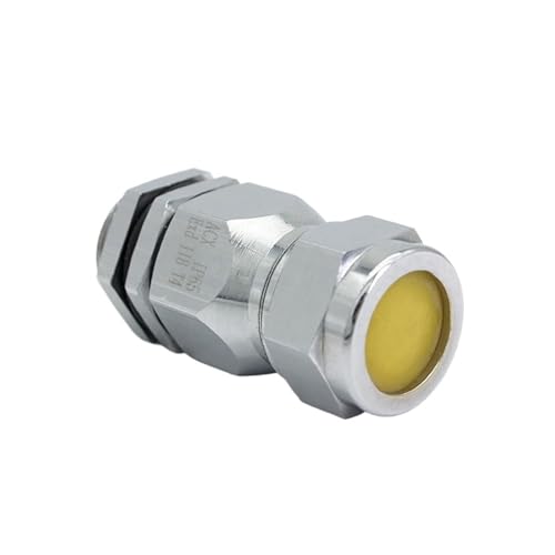 Image of Metal Cable Glands Cable Gland M20x1.5 Double Compression 10-20mm Metal Brass M25x1.5 M32 M40 M50 Explosion Proof Seal Wire Joint(SS304 M32x1.5)