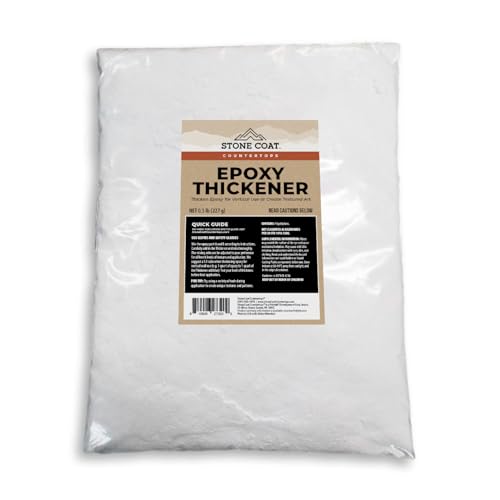 Stone Coat Countertops Epoxy Thickener (0.5 lb) Thickening Agent for Vertical, Sloped, and 3D Epoxy Projects, Boosts Bond Strength for MDF, Plywood, and Seaming, Non-Hazardous and Made in the USA